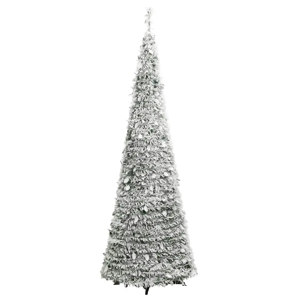 Artificial Christmas Tree Pop-up Flocked Snow 150 LEDs 180 cm 357758