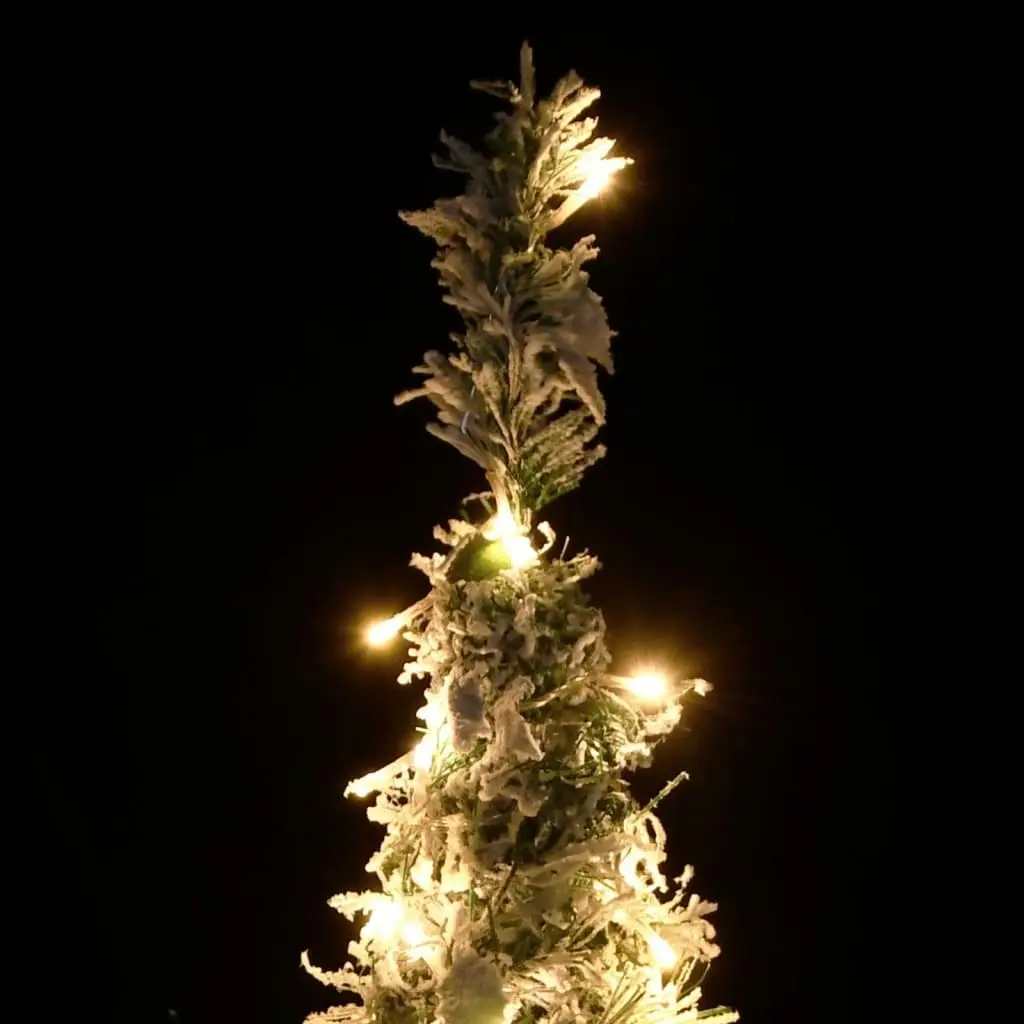 Artificial Christmas Tree Pop-up Flocked Snow 100 LEDs 150 cm 357757