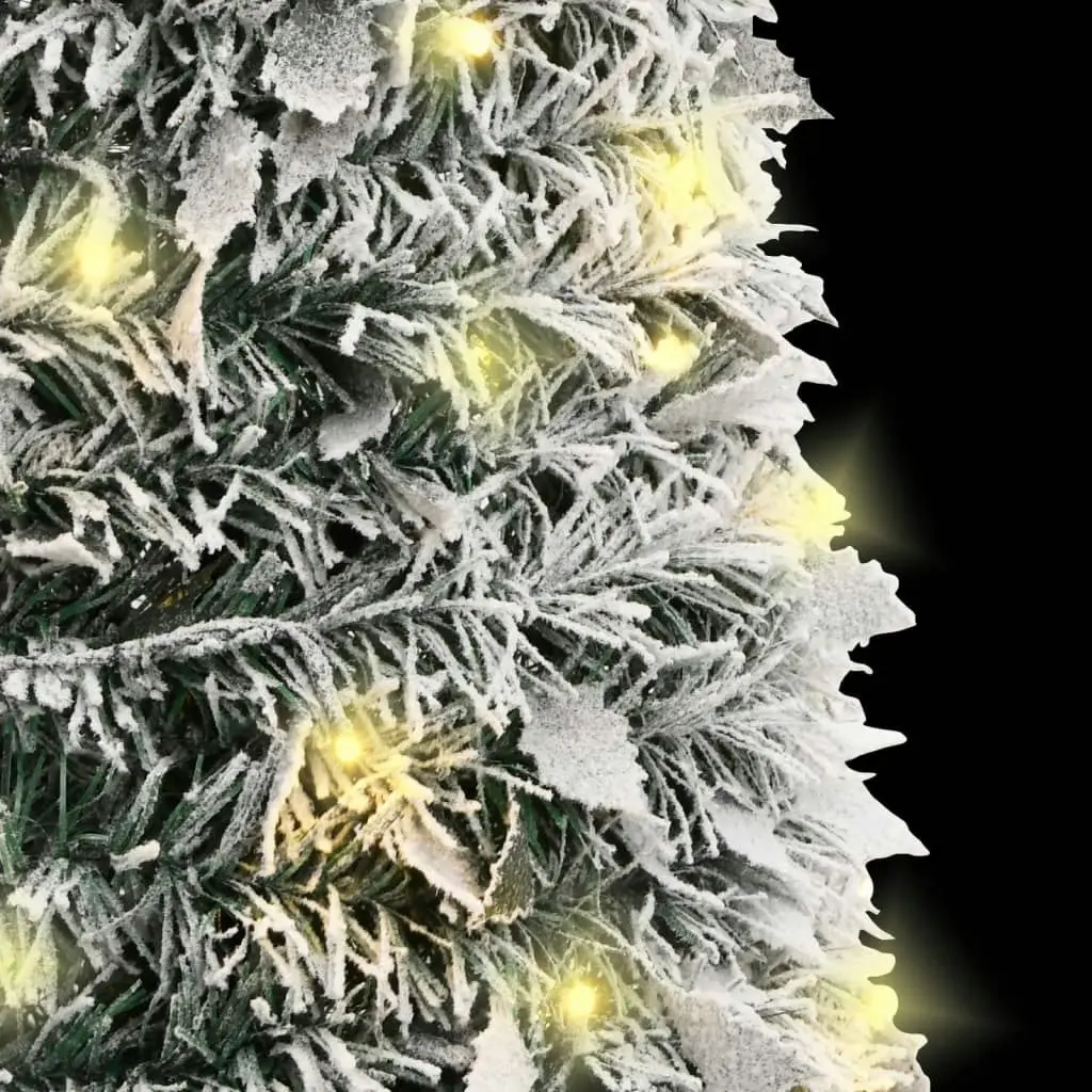 Artificial Christmas Tree Pop-up Flocked Snow 100 LEDs 150 cm 357757