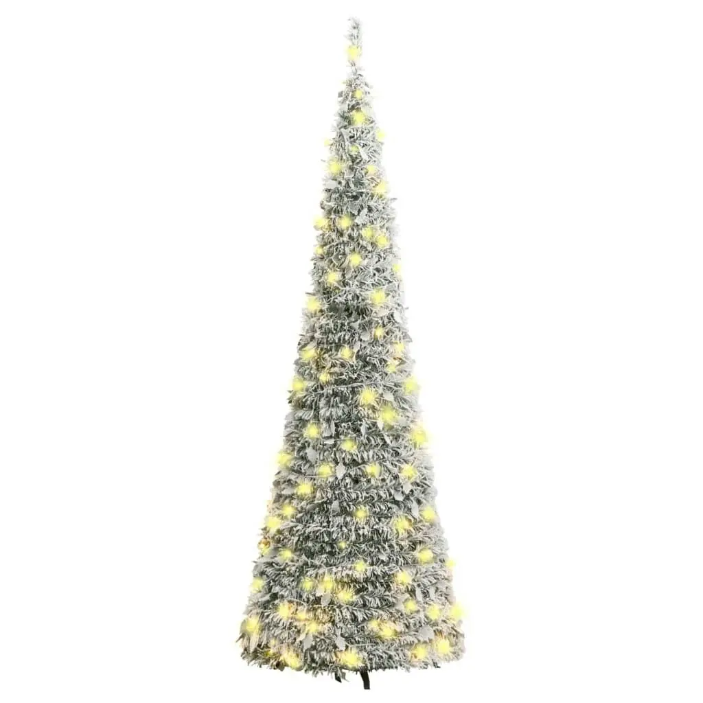 Artificial Christmas Tree Pop-up Flocked Snow 50 LEDs 120 cm 357756