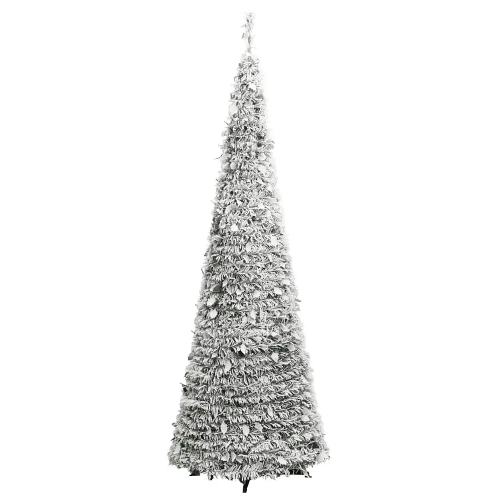 Artificial Christmas Tree Pop-up Flocked Snow 50 LEDs 120 cm 357756