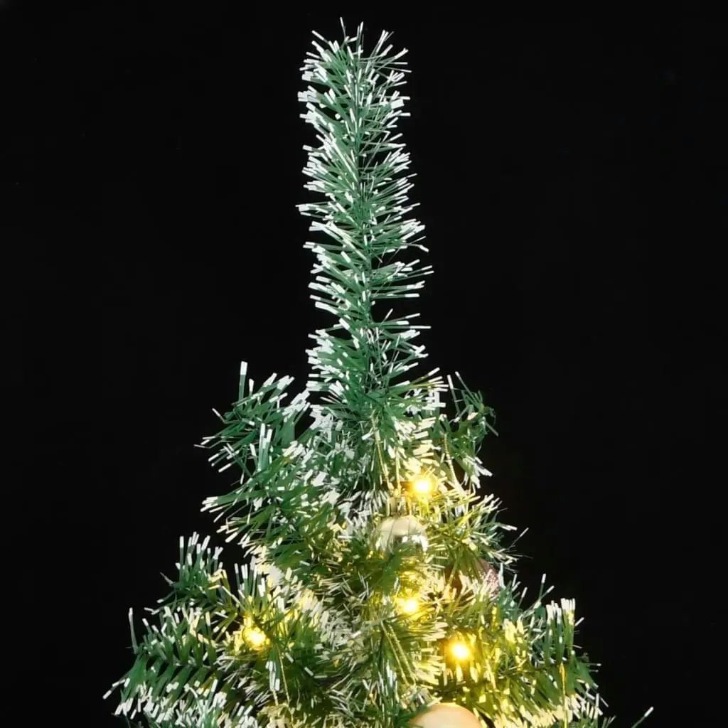 Artificial Christmas Tree with 300 LEDs&Ball Set&Flocked Snow 180 cm 3210125