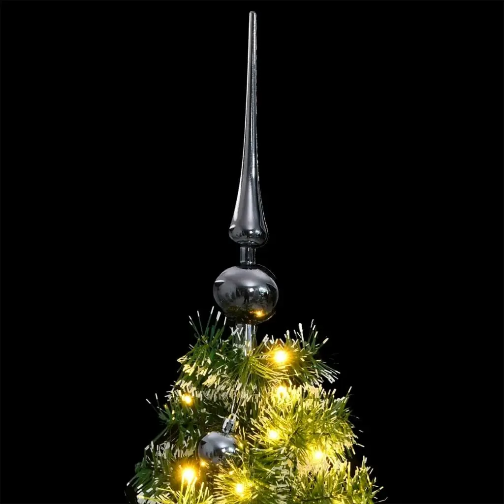 Artificial Christmas Tree with 150 LEDs&Ball Set&Flocked Snow 120 cm 3210099