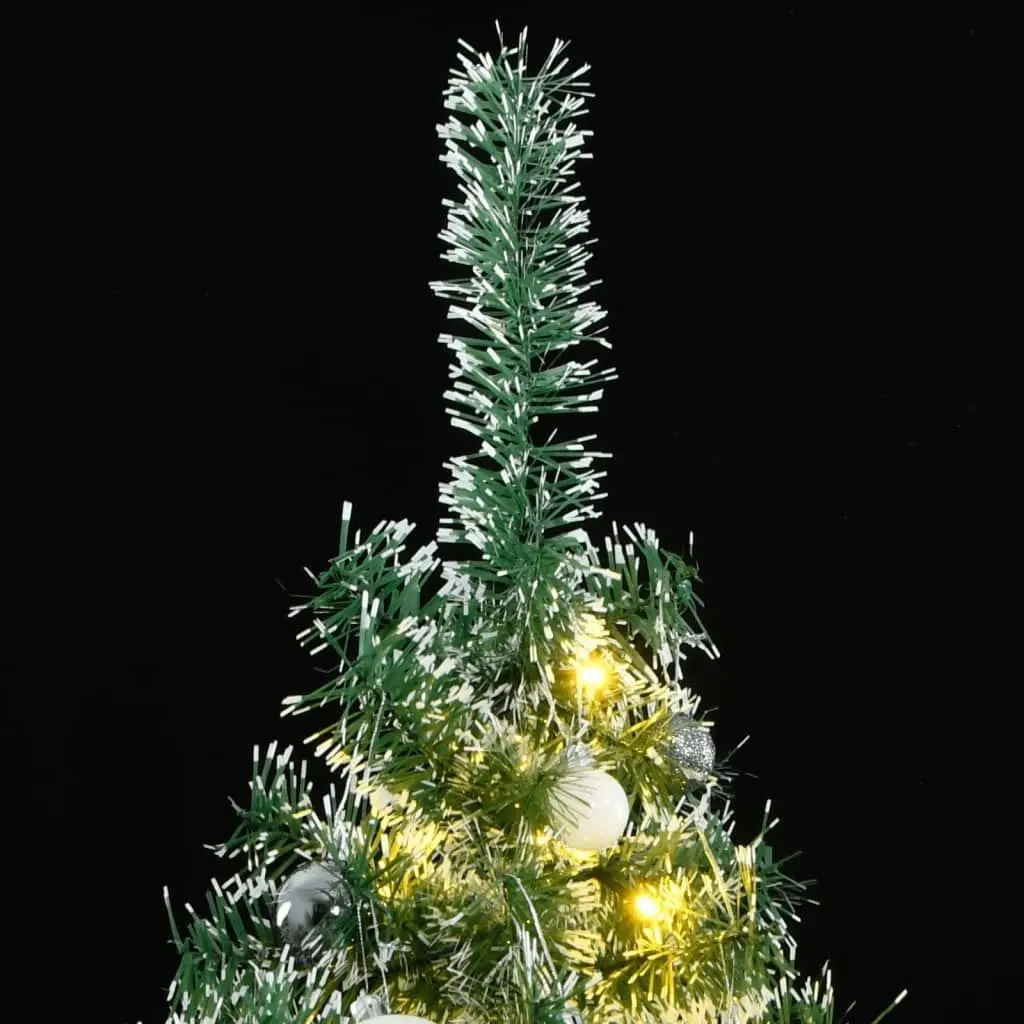 Artificial Christmas Tree with 300 LEDs&Ball Set&Flocked Snow 180 cm 3210161