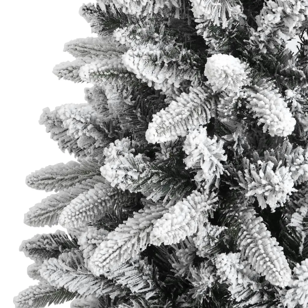 Artificial Christmas Tree with Flocked Snow 180 cm PVC&PE 345190