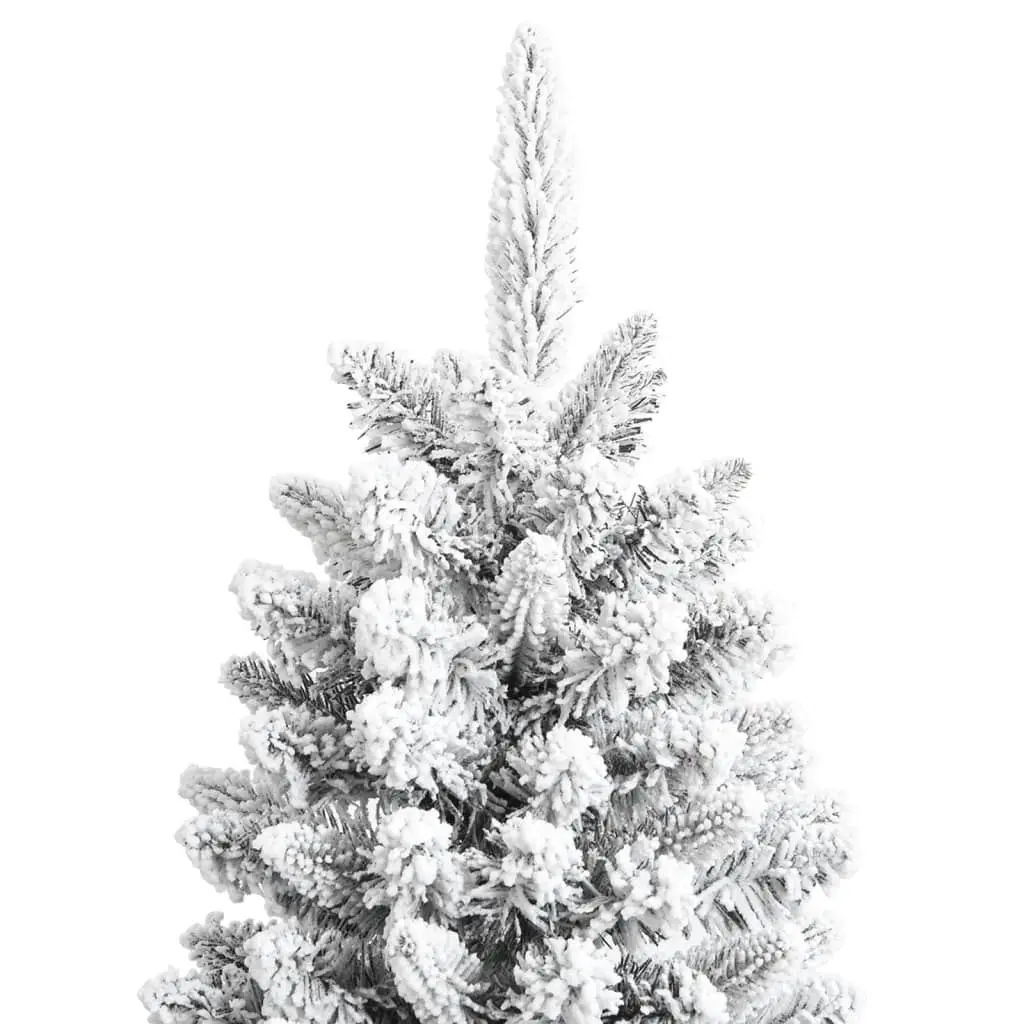 Artificial Christmas Tree with Flocked Snow 180 cm PVC&PE 345190