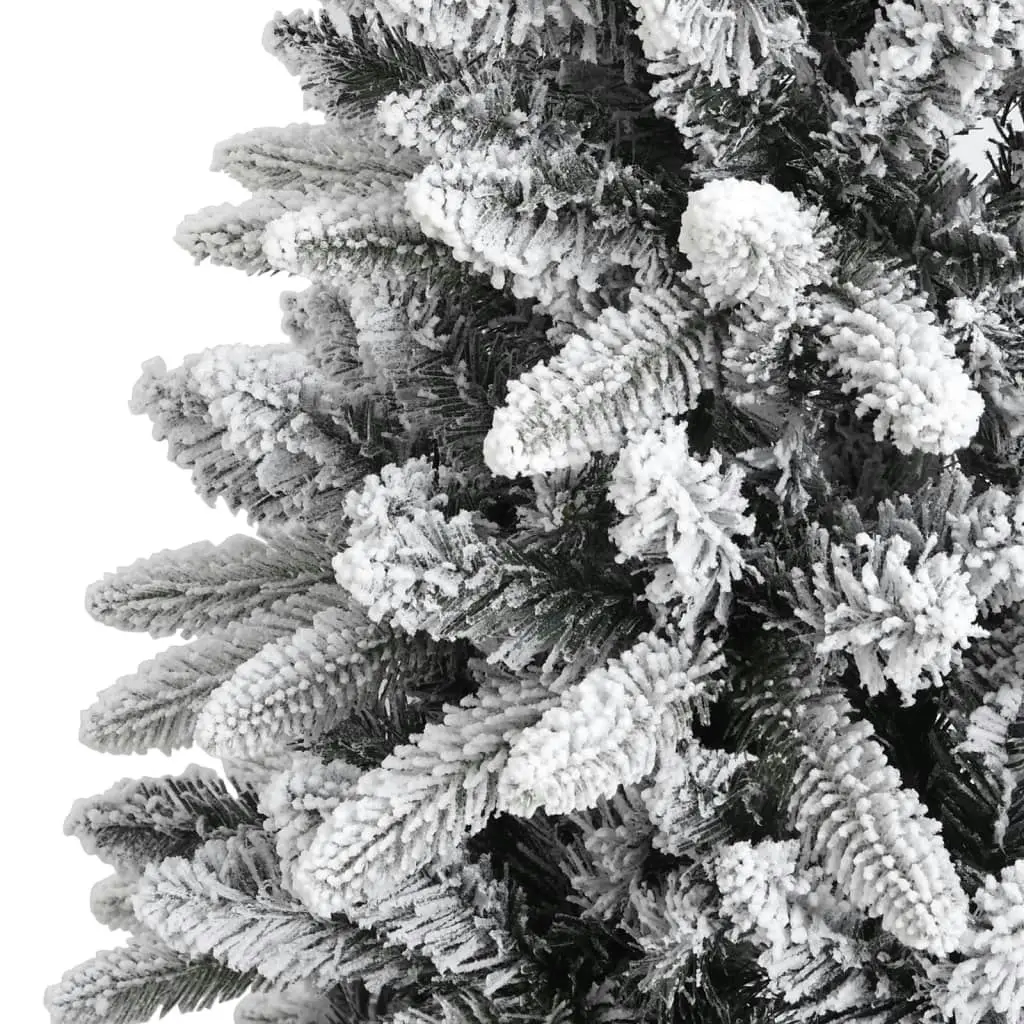 Artificial Christmas Tree with Flocked Snow 210 cm PVC&PE 345191