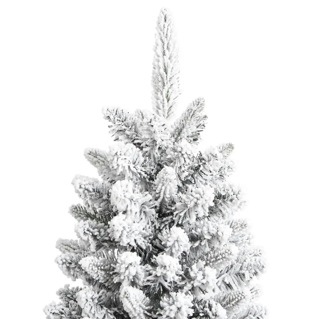 Artificial Christmas Tree with Flocked Snow 210 cm PVC&PE 345191