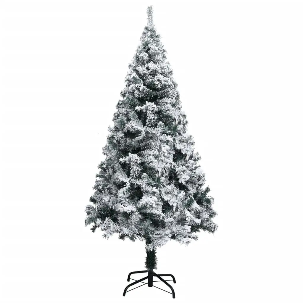 Artificial Christmas Tree with Flocked Snow Green 120 cm PVC 328481