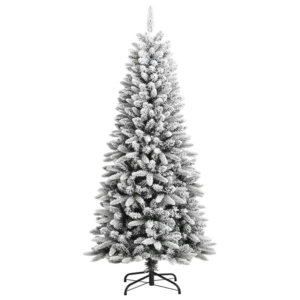 Artificial Christmas Tree with Flocked Snow 150 cm PVC&PE 345189