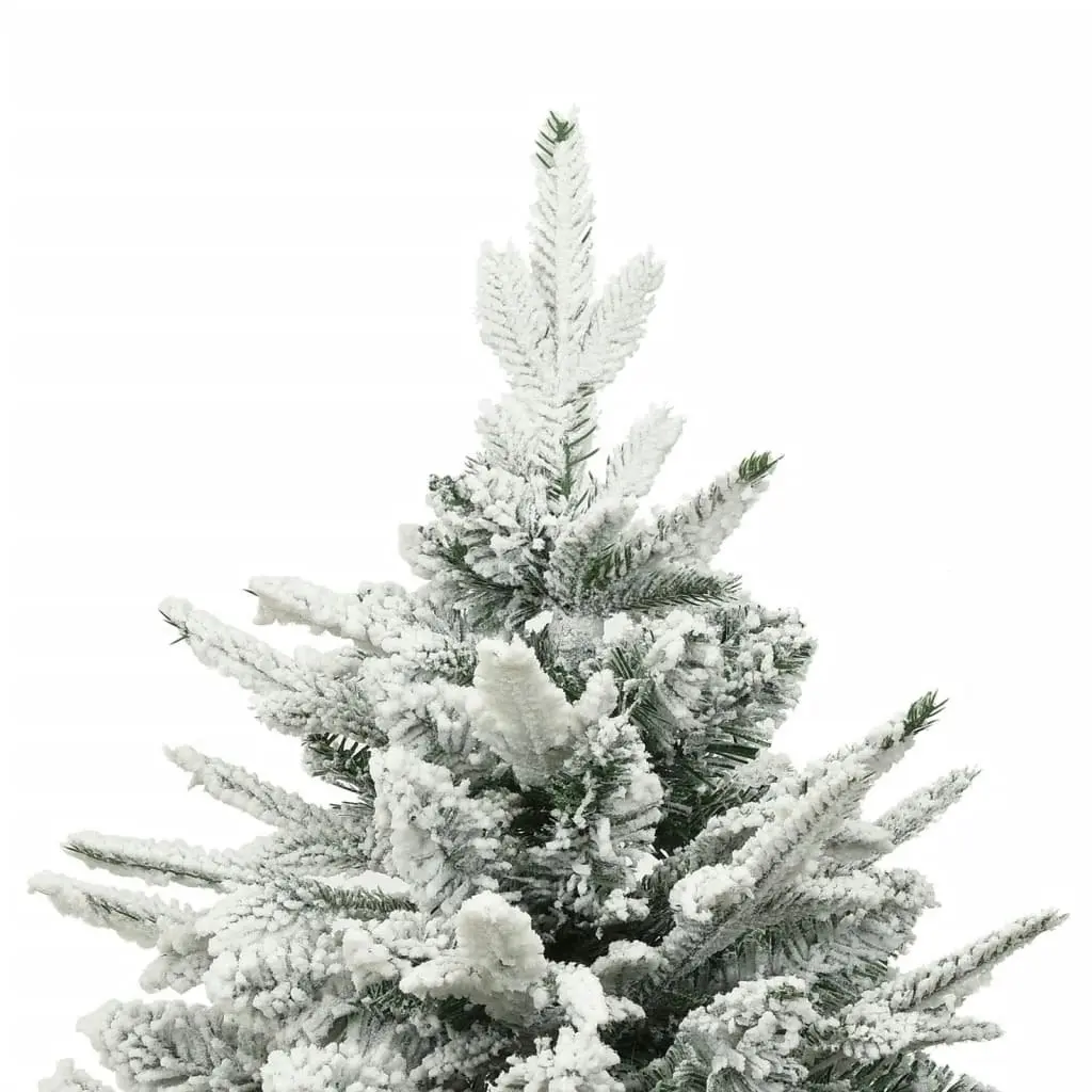 Artificial Christmas Tree with Flocked Snow Green 150 cm PVC&PE 328493