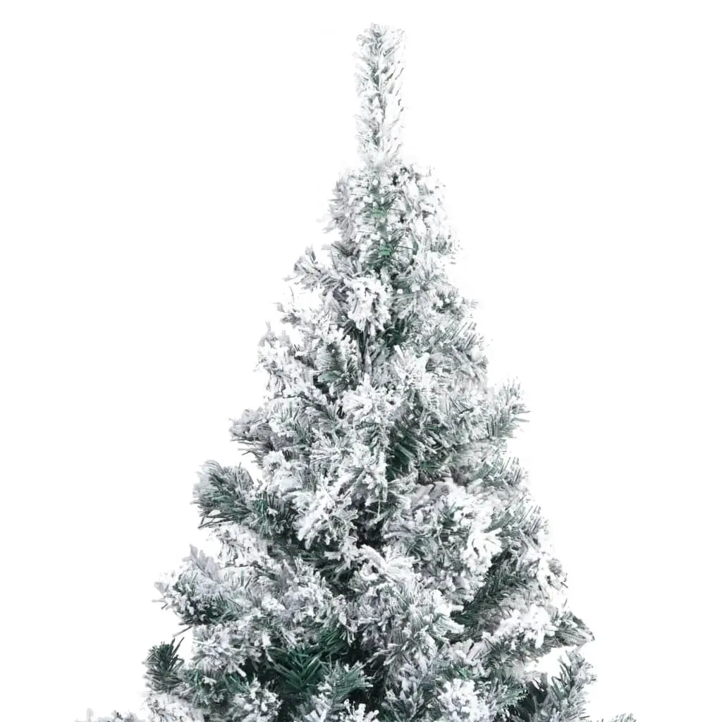 Artificial Christmas Tree with Flocked Snow Green 180 cm PVC 320964