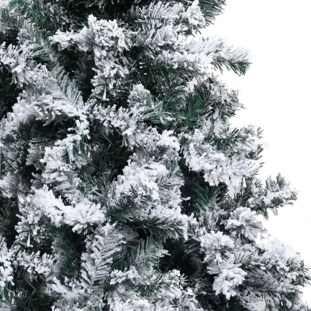 Artificial Christmas Tree with Flocked Snow Green 180 cm PVC 320964