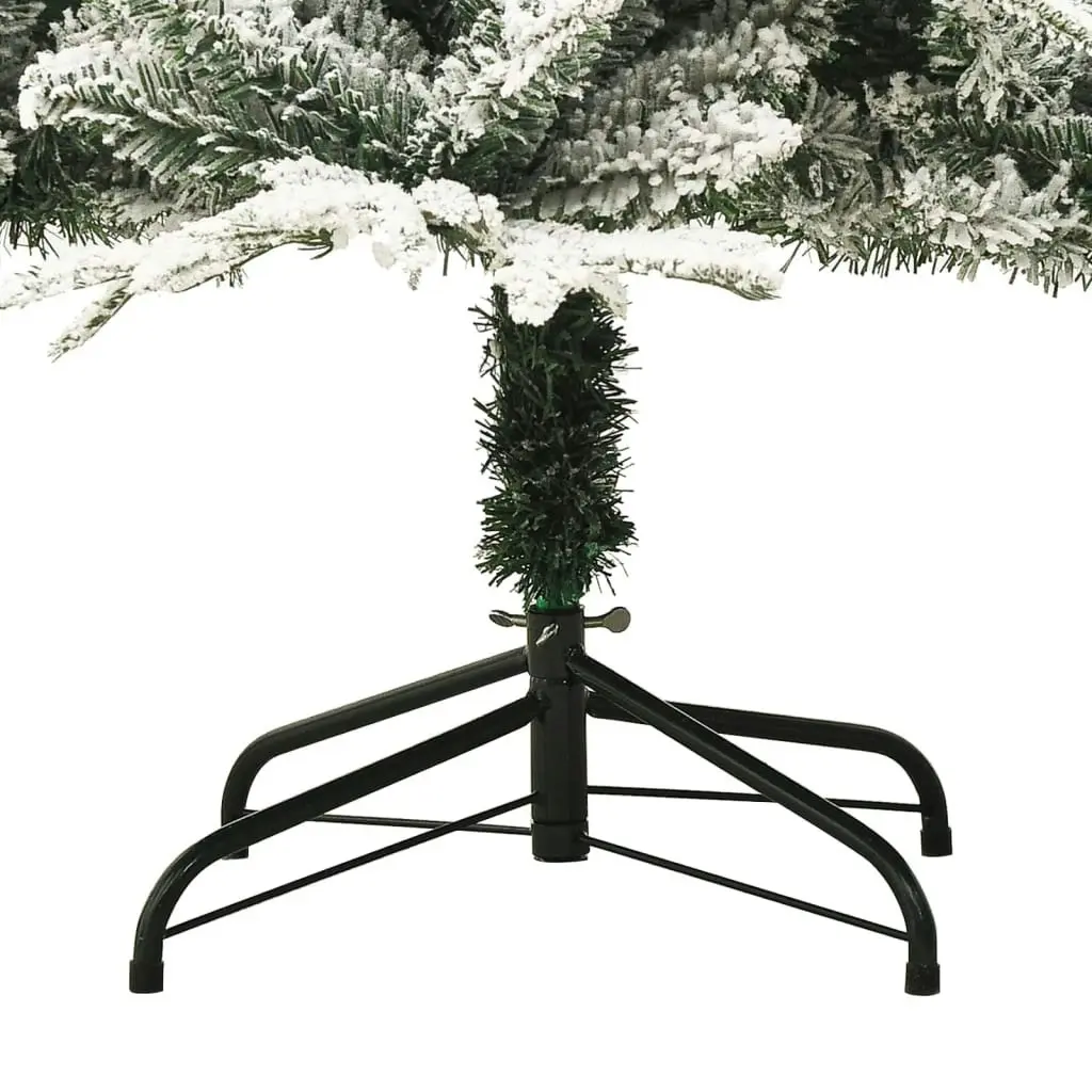 Artificial Christmas Tree with Flocked Snow Green 180 cm PVC&PE 328494