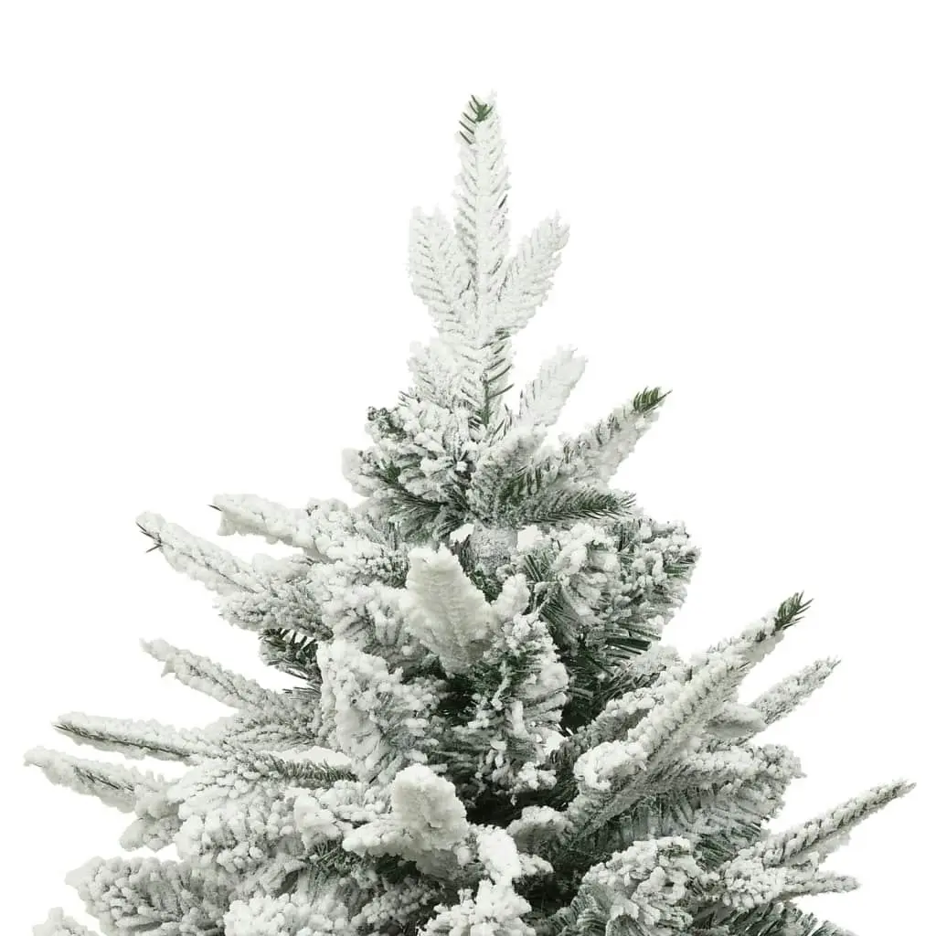 Artificial Christmas Tree with Flocked Snow Green 180 cm PVC&PE 328494