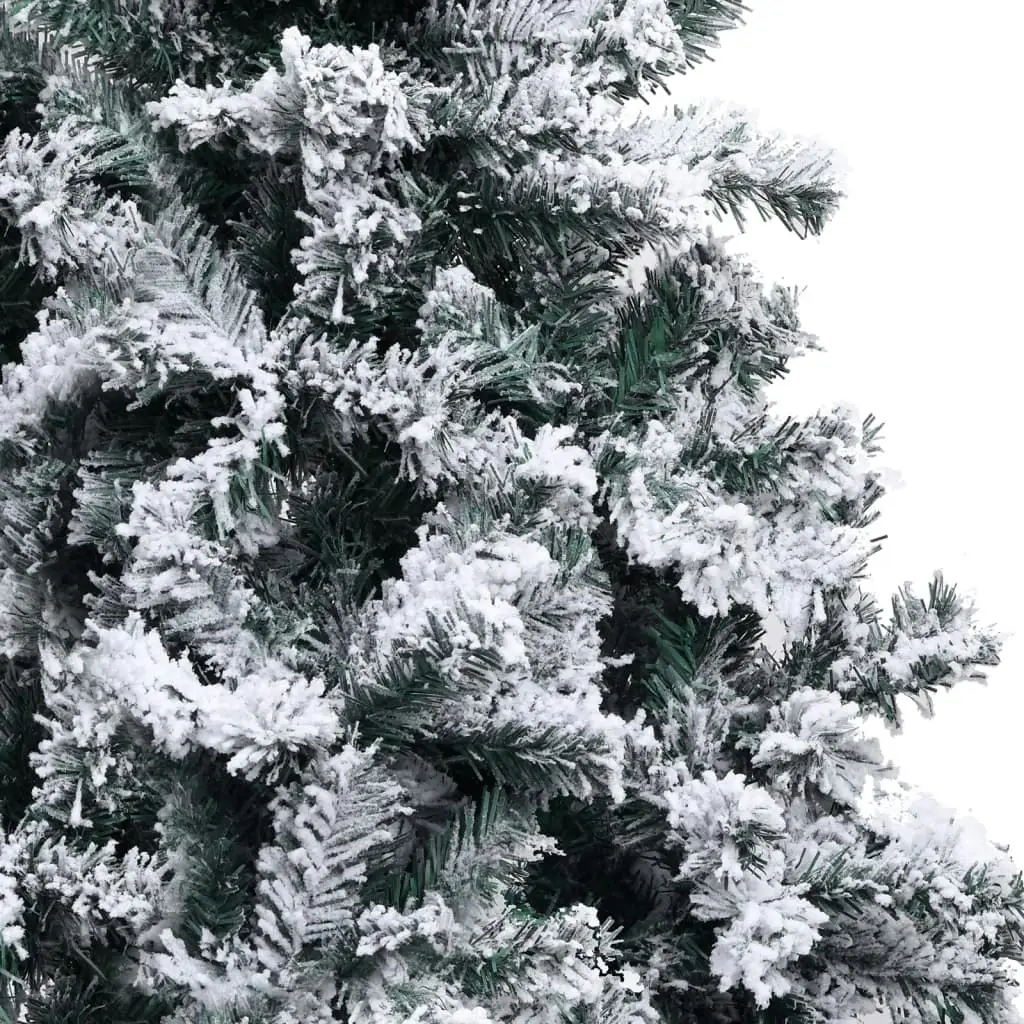 Artificial Christmas Tree with Flocked Snow Green 400cm PVC 328479