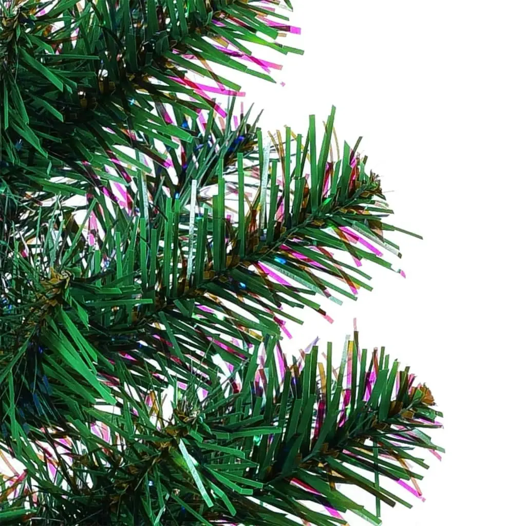 Artificial Christmas Tree with Iridescent Tips Green 120 cm PVC 344638