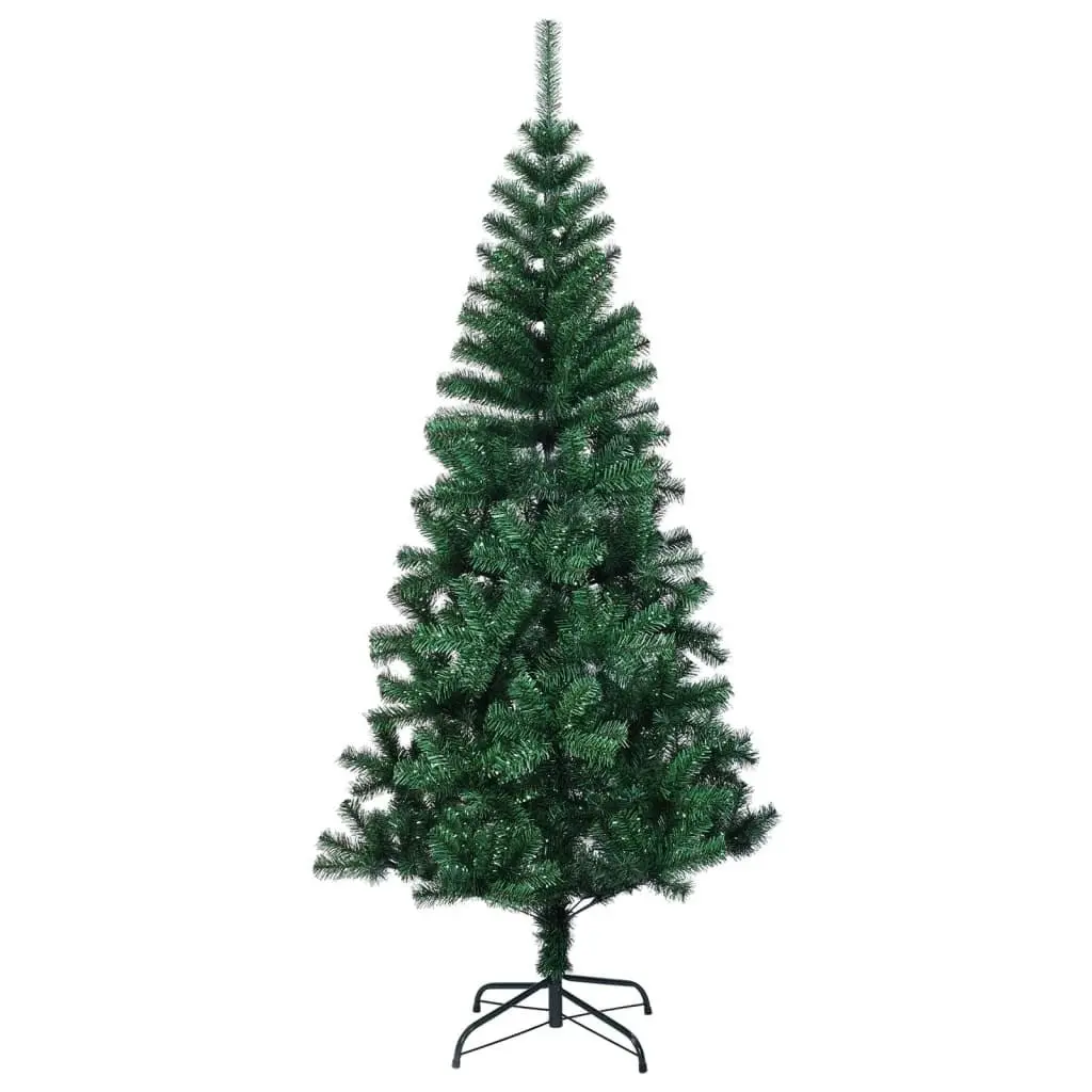 Artificial Christmas Tree with Iridescent Tips Green 120 cm PVC 344638