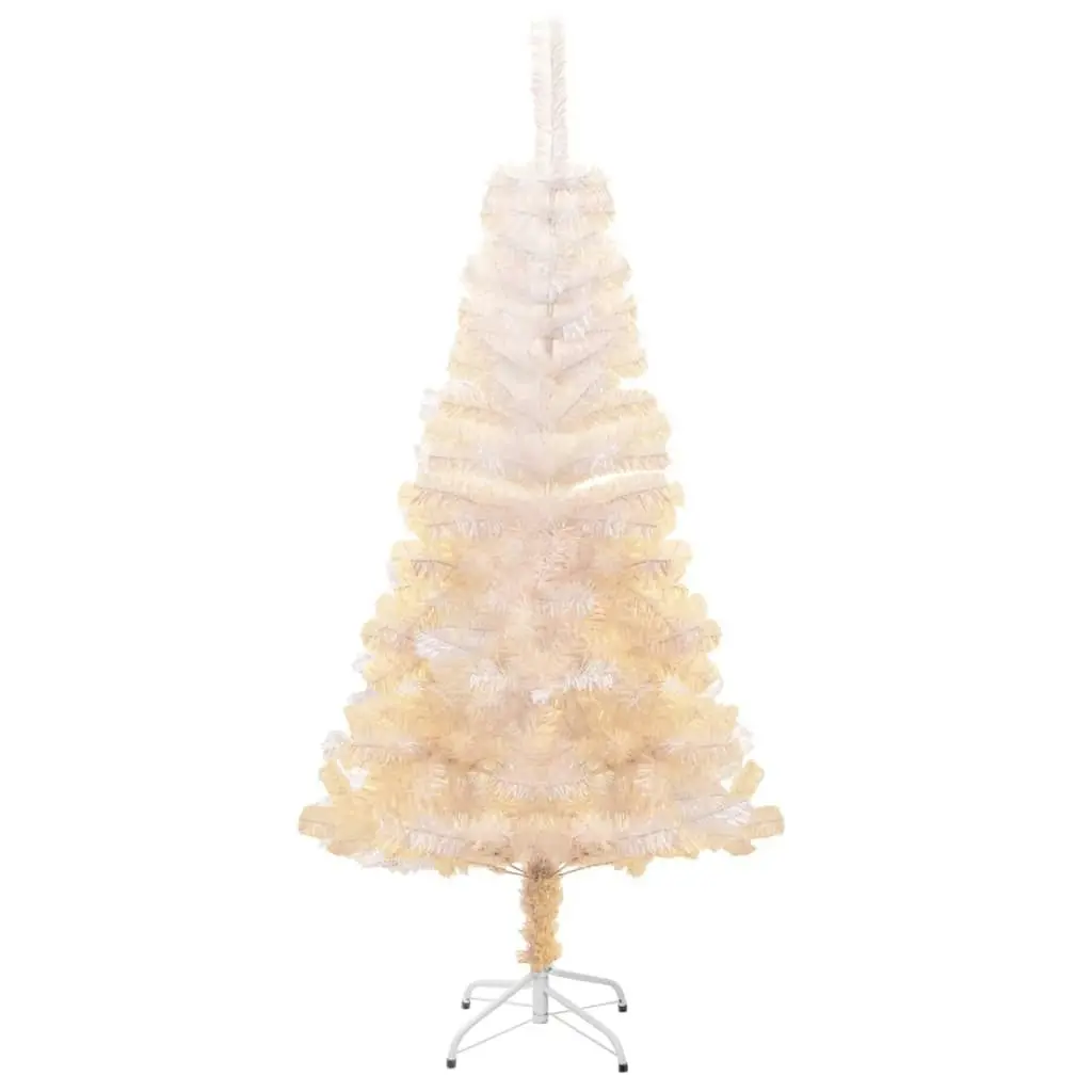 Artificial Christmas Tree with Iridescent Tips White 150 cm PVC 344634