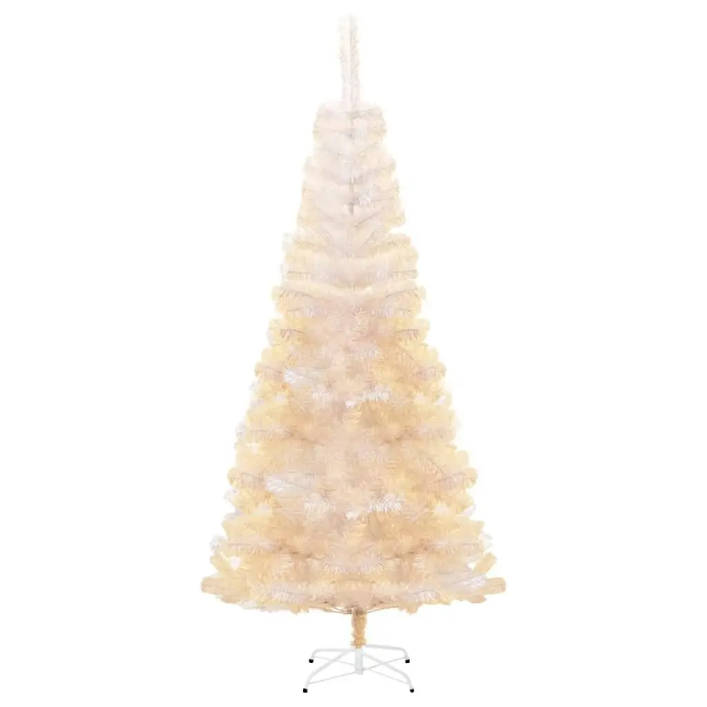 Artificial Christmas Tree with Iridescent Tips White 180 cm PVC 344635