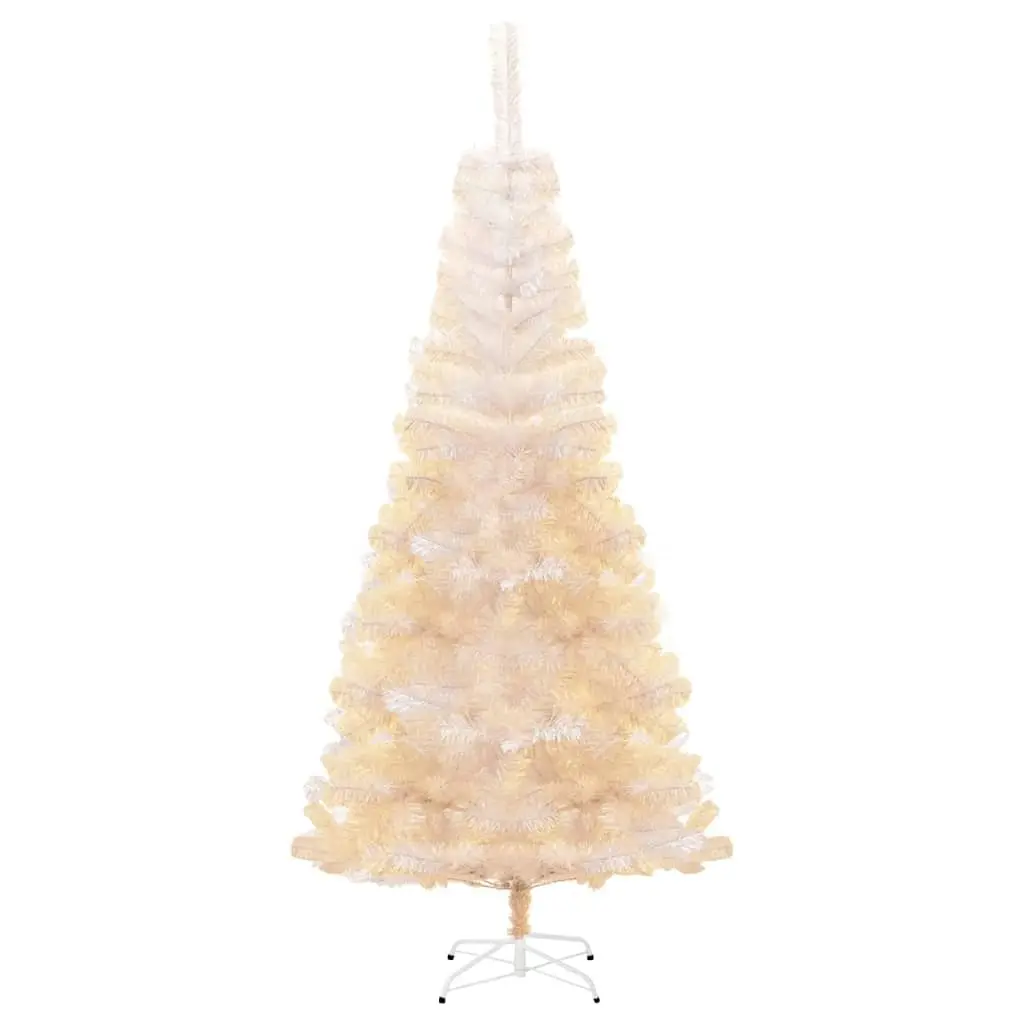 Artificial Christmas Tree with Iridescent Tips White 210 cm PVC 344636