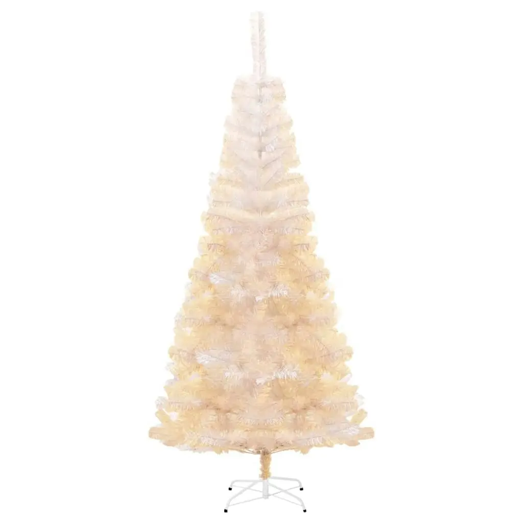 Artificial Christmas Tree with Iridescent Tips White 240 cm PVC 344637