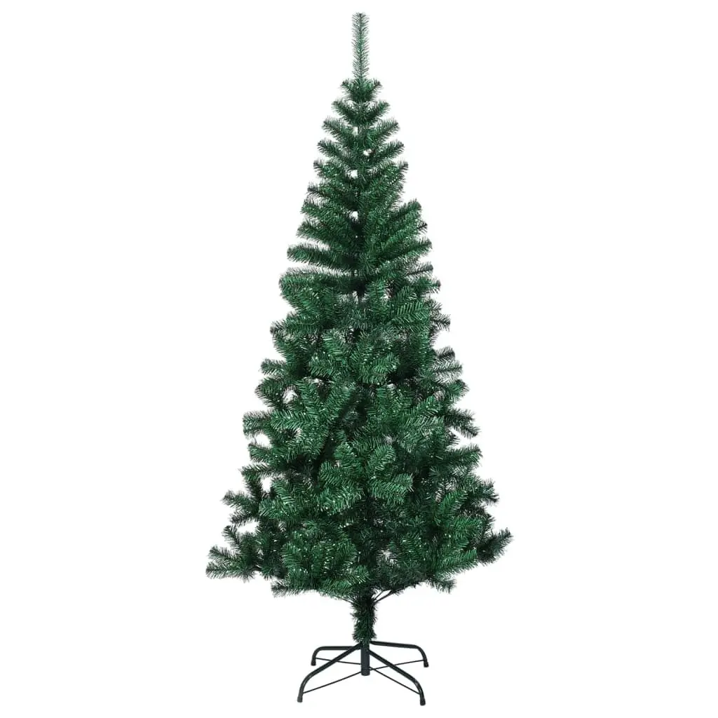 Artificial Christmas Tree with Iridescent Tips Green 150 cm PVC 344639