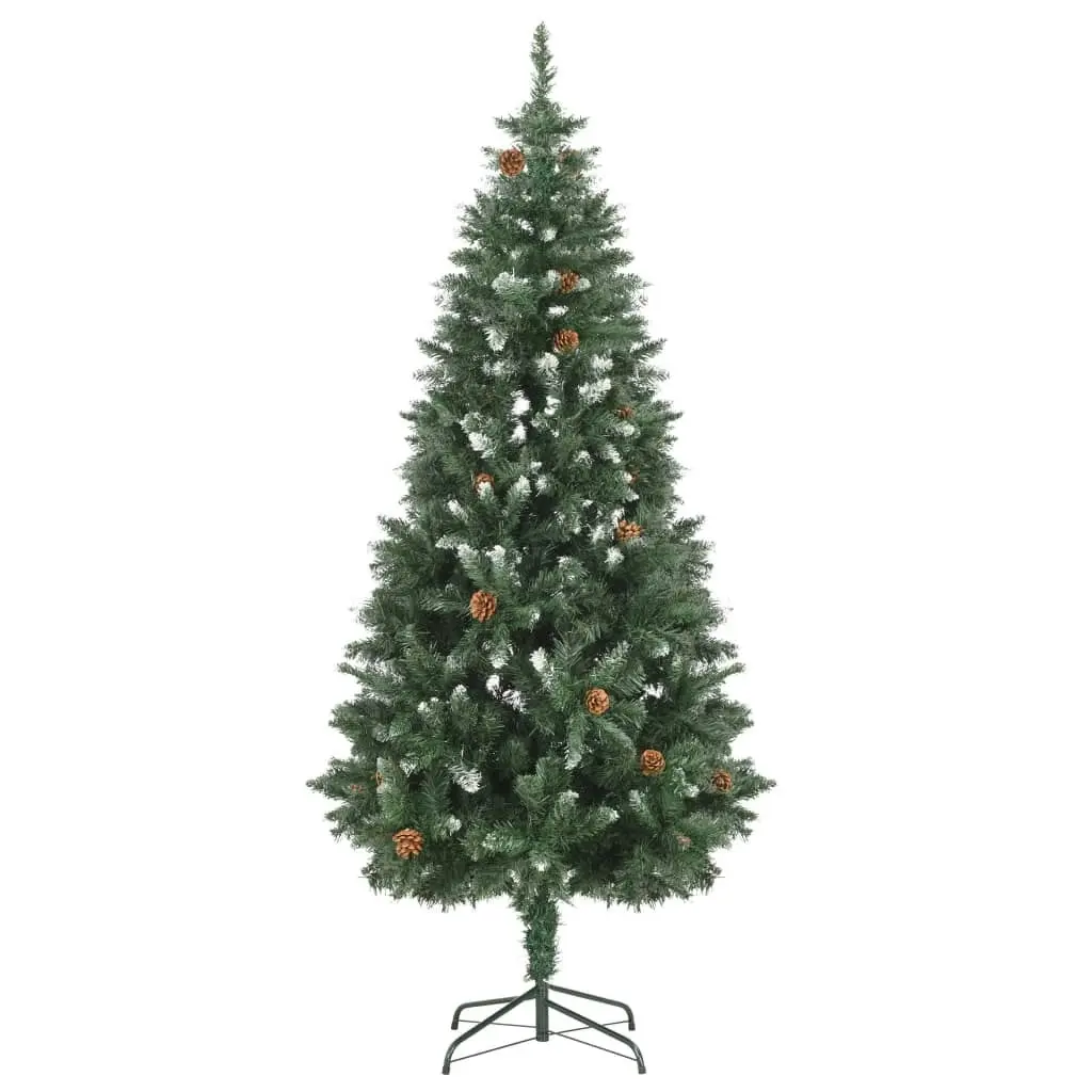 Artificial Christmas Tree with Pine Cones and White Glitter 180 cm 284318