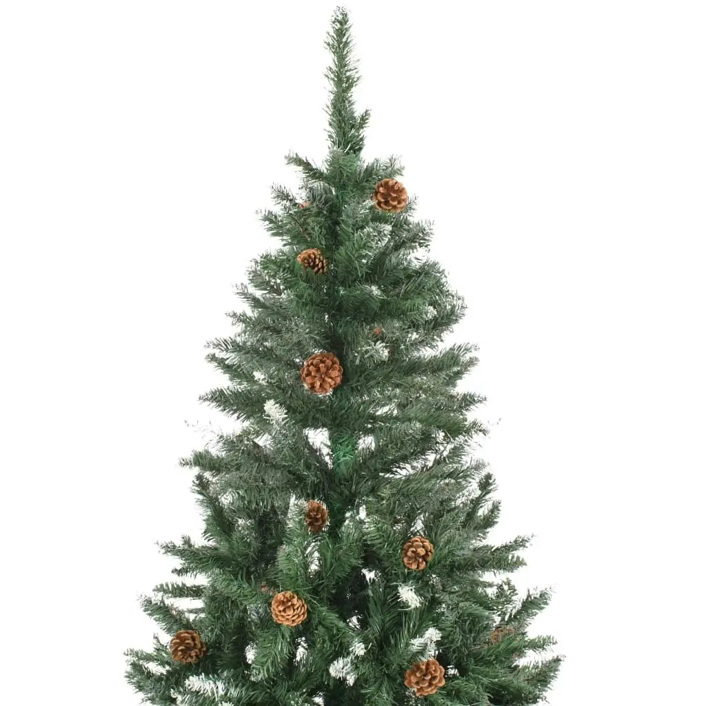 Artificial Christmas Tree with Pine Cones and White Glitter 150 cm 284317