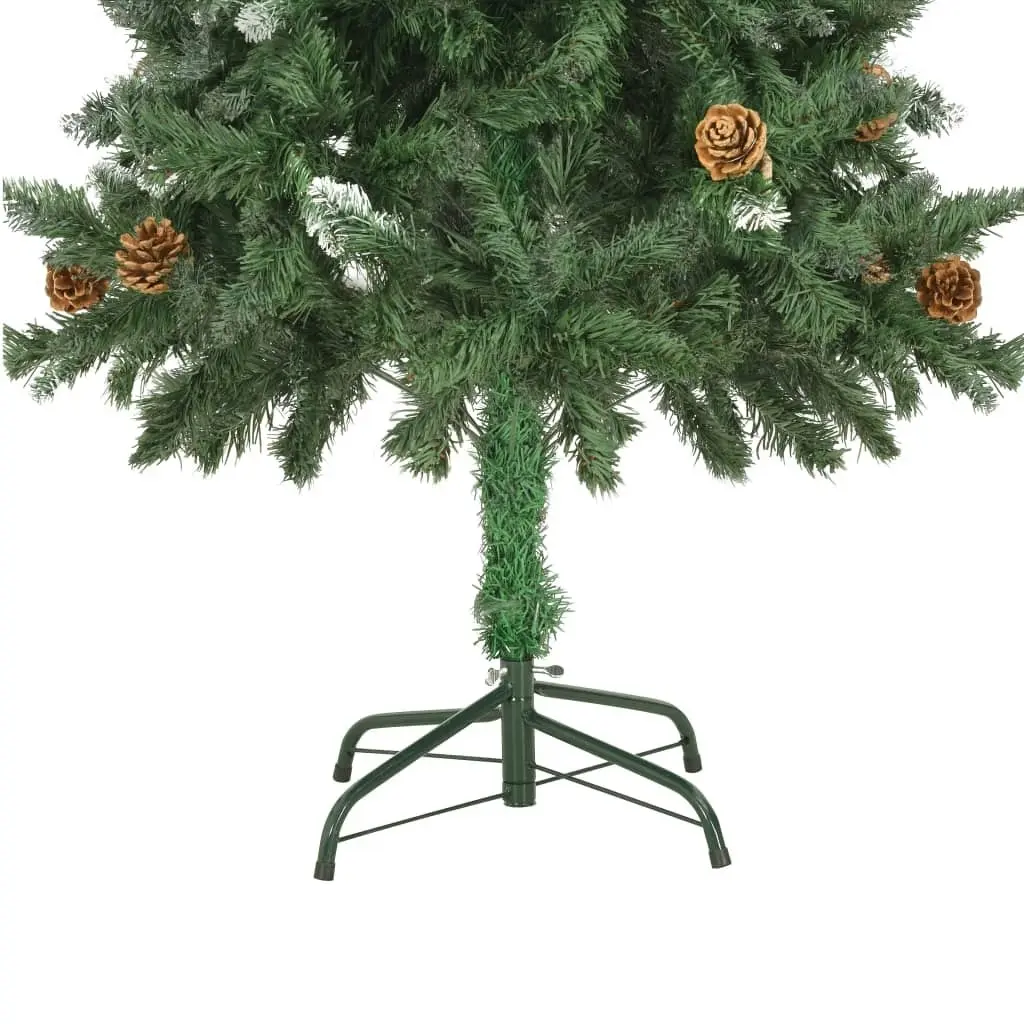 Artificial Christmas Tree with Pine Cones and White Glitter 150 cm 284317