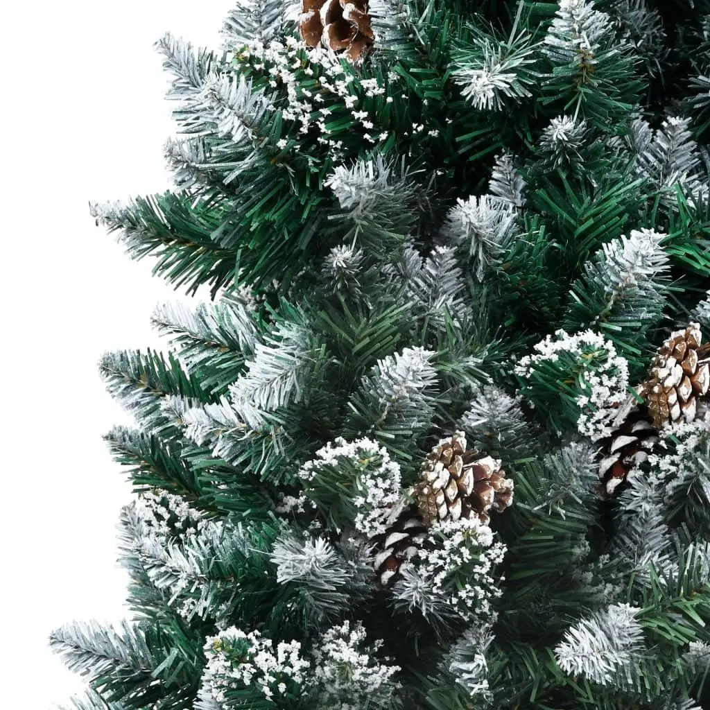 Artificial Christmas Tree with Pine Cones and White Snow 150 cm 321015