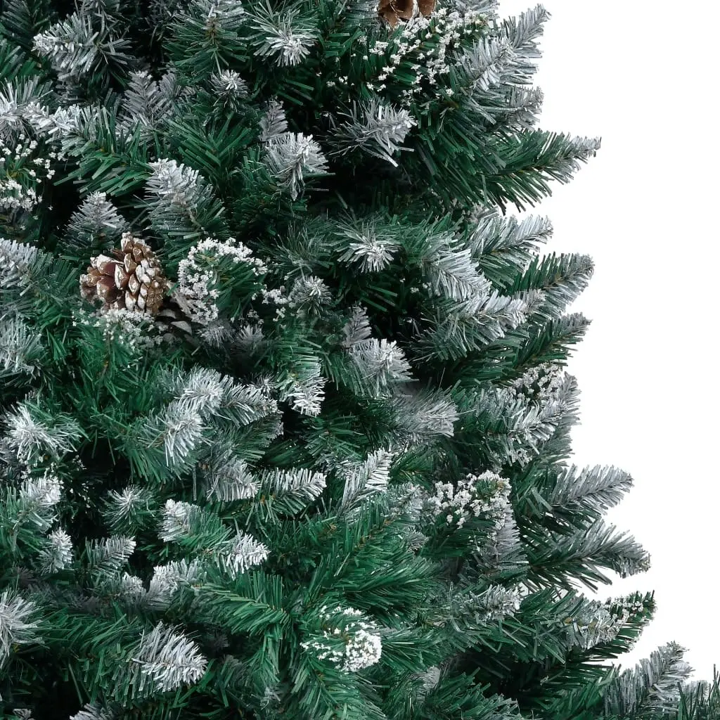 Artificial Christmas Tree with Pine Cones and White Snow 150 cm 321015