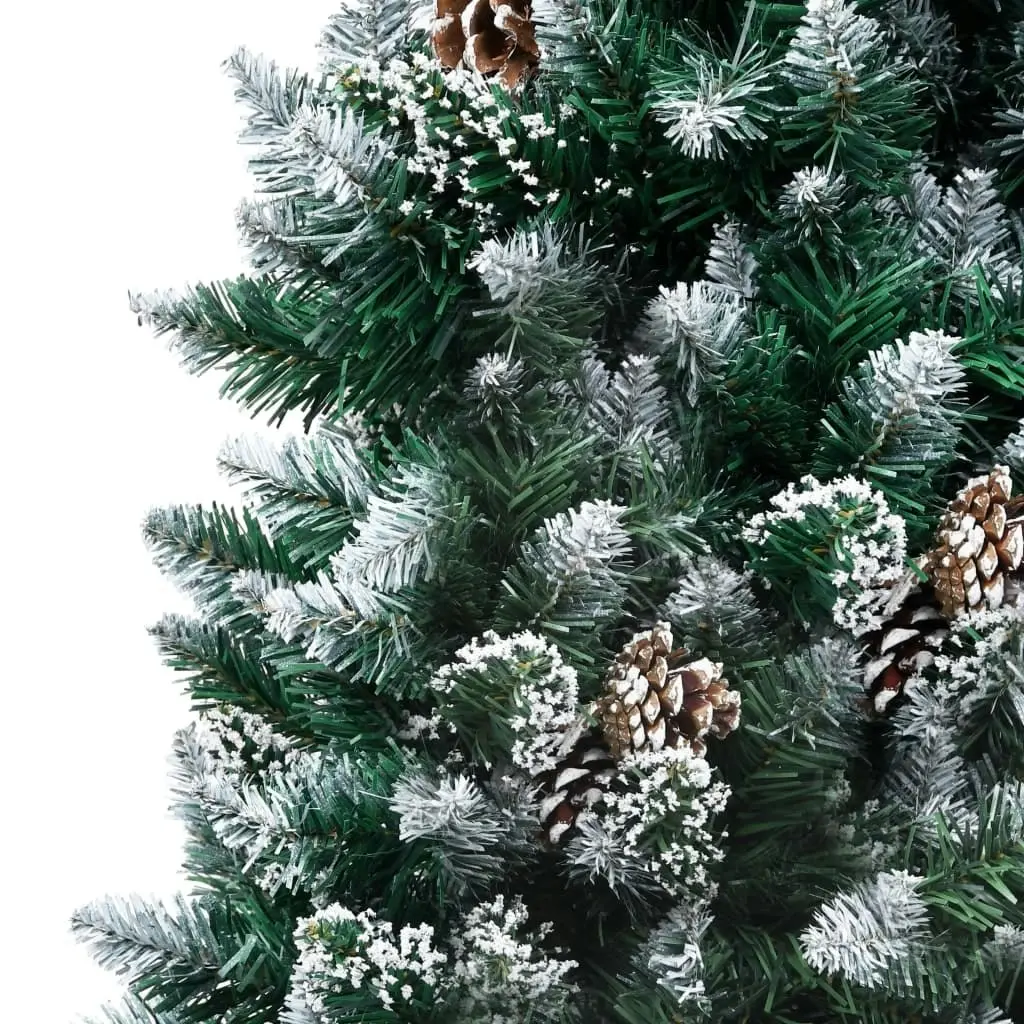 Artificial Christmas Tree with Pine Cones and White Snow 180 cm 321016