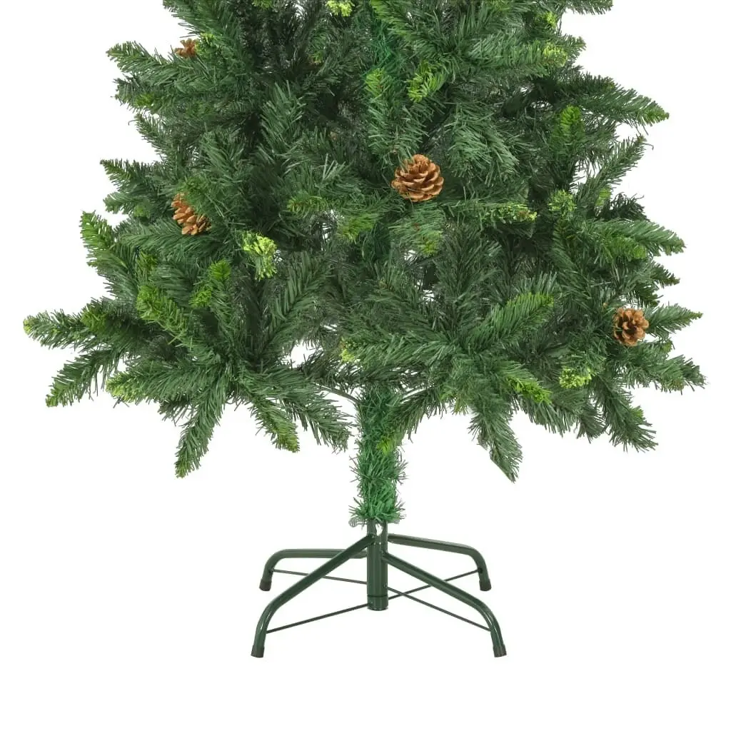 Artificial Christmas Tree with Pine Cones Green 150 cm 284314