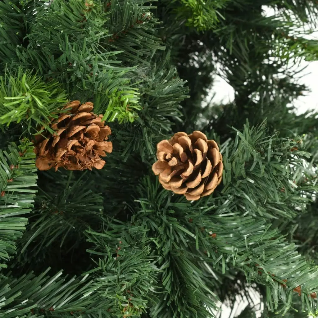 Artificial Christmas Tree with Pine Cones Green 150 cm 284314