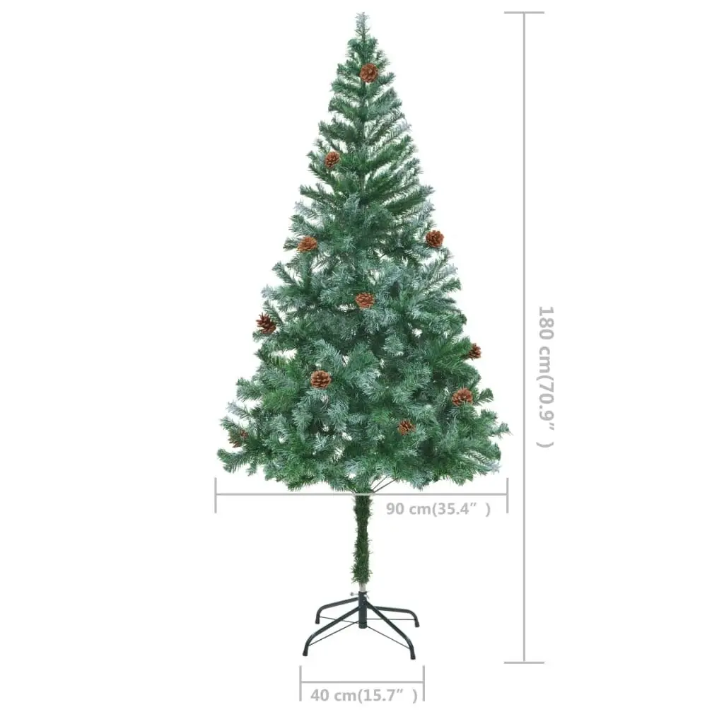 Artificial Christmas Tree with Pinecones 180 cm 60178