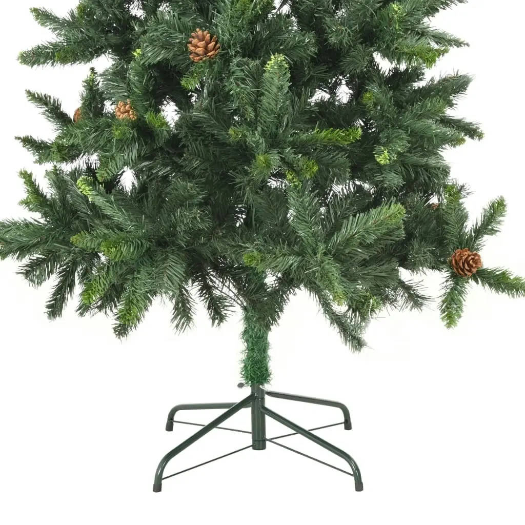 Artificial Christmas Tree with Pine Cones Green 180 cm 284315