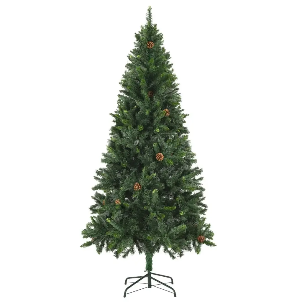 Artificial Christmas Tree with Pine Cones Green 180 cm 284315