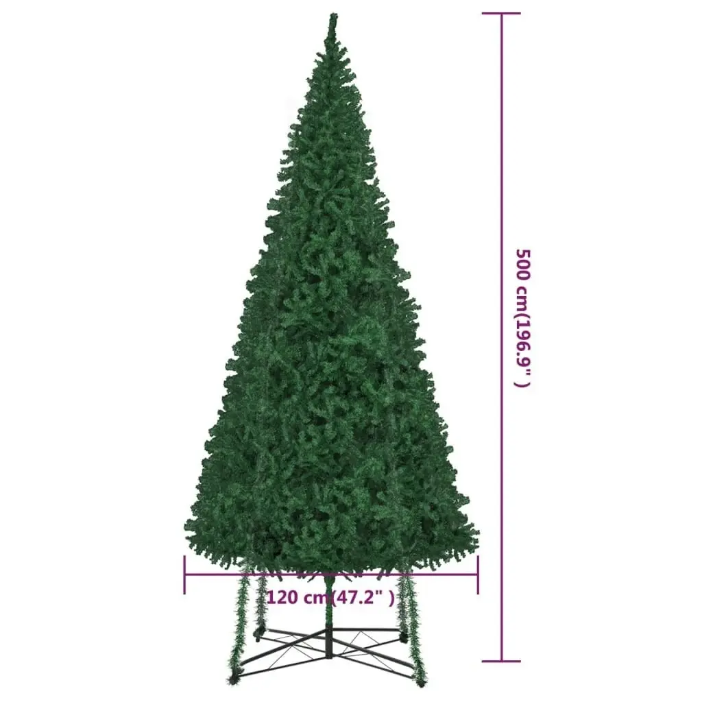 Artificial Christmas Tree with Stand 500 cm Green 344305