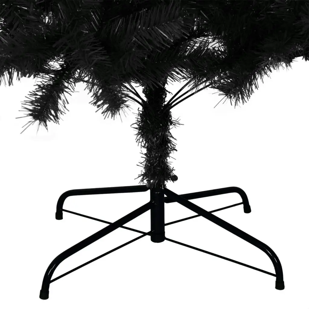 Artificial Christmas Tree with Stand Black 180 cm PVC 321001