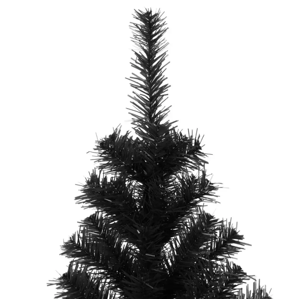 Artificial Christmas Tree with Stand Black 210 cm PVC 321002