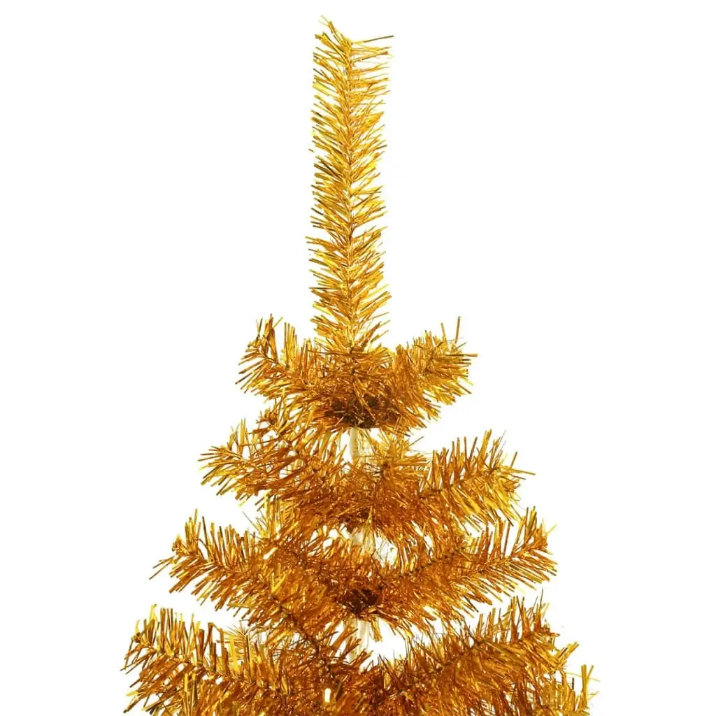 Artificial Christmas Tree with Stand Gold 210 cm PET 321011