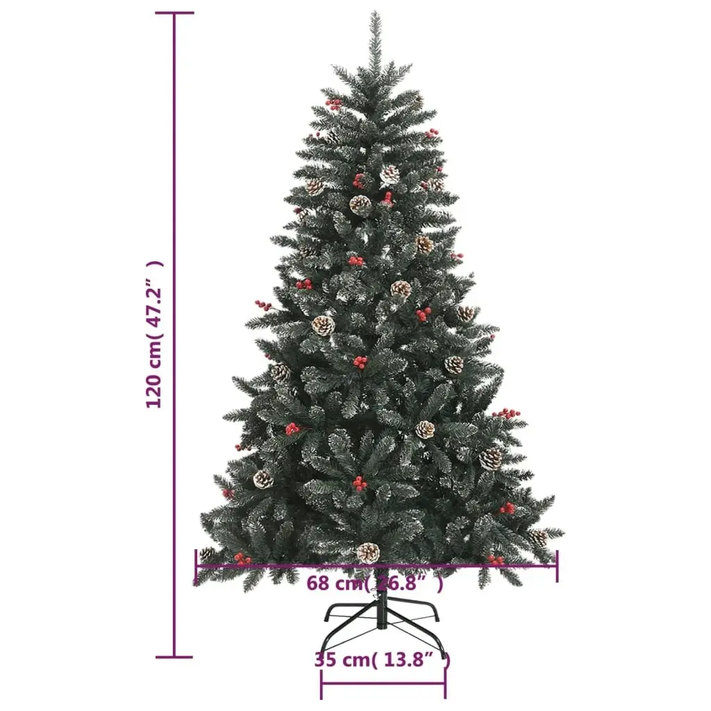 Artificial Christmas Tree with Stand Green 120 cm PVC 345178