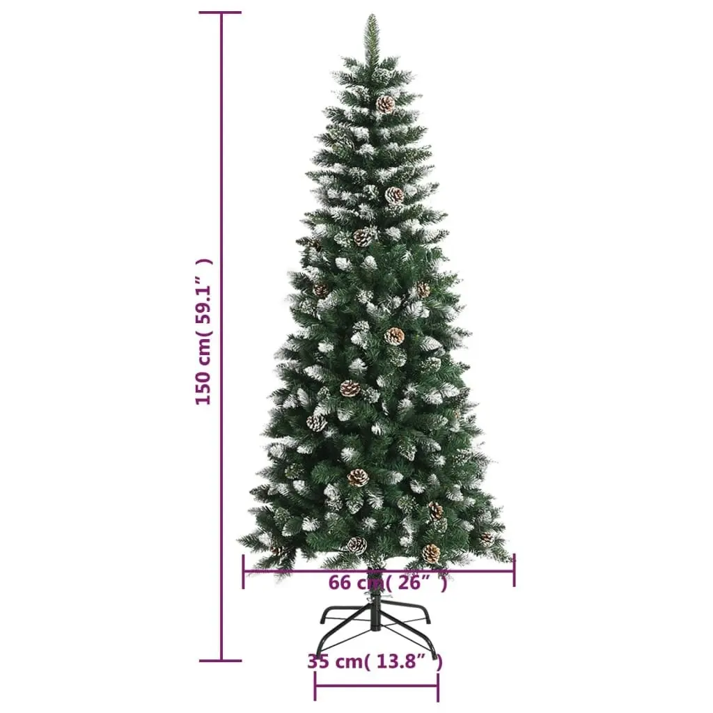 Artificial Christmas Tree with Stand Green 150 cm PVC 345174