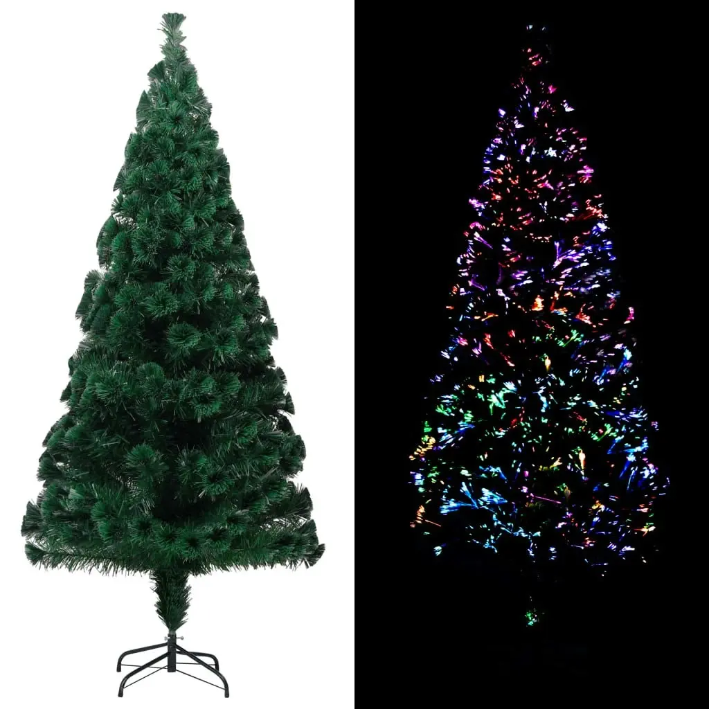 Artificial Christmas Tree with Stand Green 210 cm Fibre Optic 329063