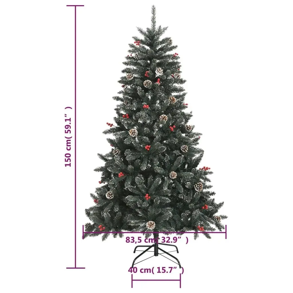 Artificial Christmas Tree with Stand Green 150 cm PVC 345179