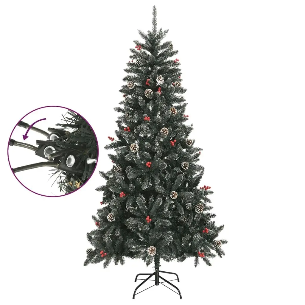 Artificial Christmas Tree with Stand Green 210 cm PVC 345181