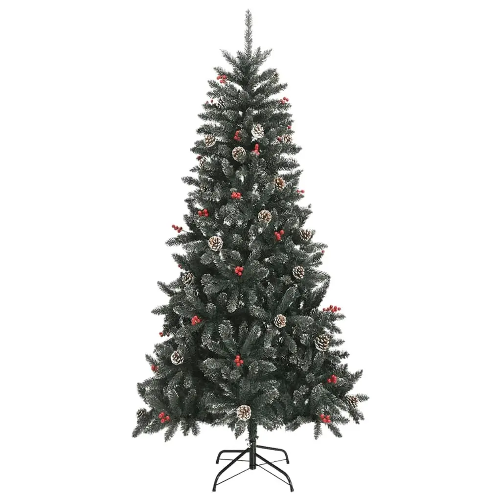 Artificial Christmas Tree with Stand Green 210 cm PVC 345181