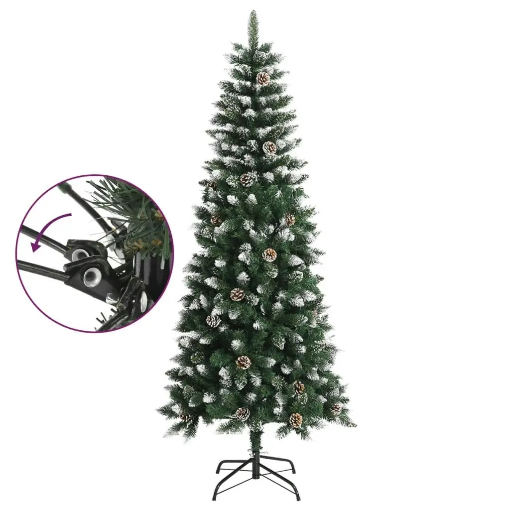 Artificial Christmas Tree with Stand Green 180 cm PVC 345175