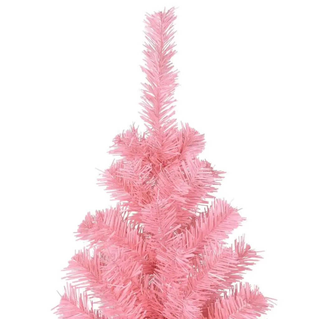 Artificial Christmas Tree with Stand Pink 210 cm PVC 320999